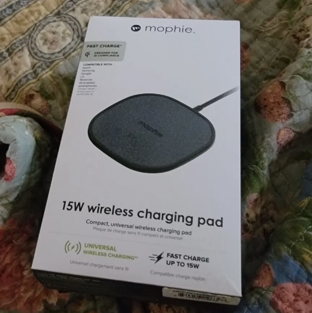 Mophie - 15W Wireless Charging Pad - Fast Charge